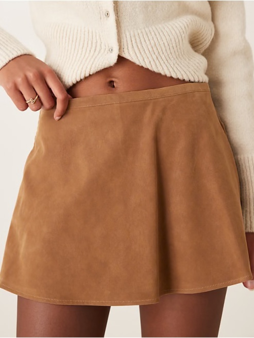 We The Free - Free People Paradise Found Faux Suede Skort